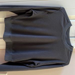 Women’s XSmall long sleeve waffle tee, cropped. Abercrombie & Fitch